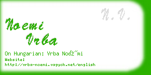 noemi vrba business card